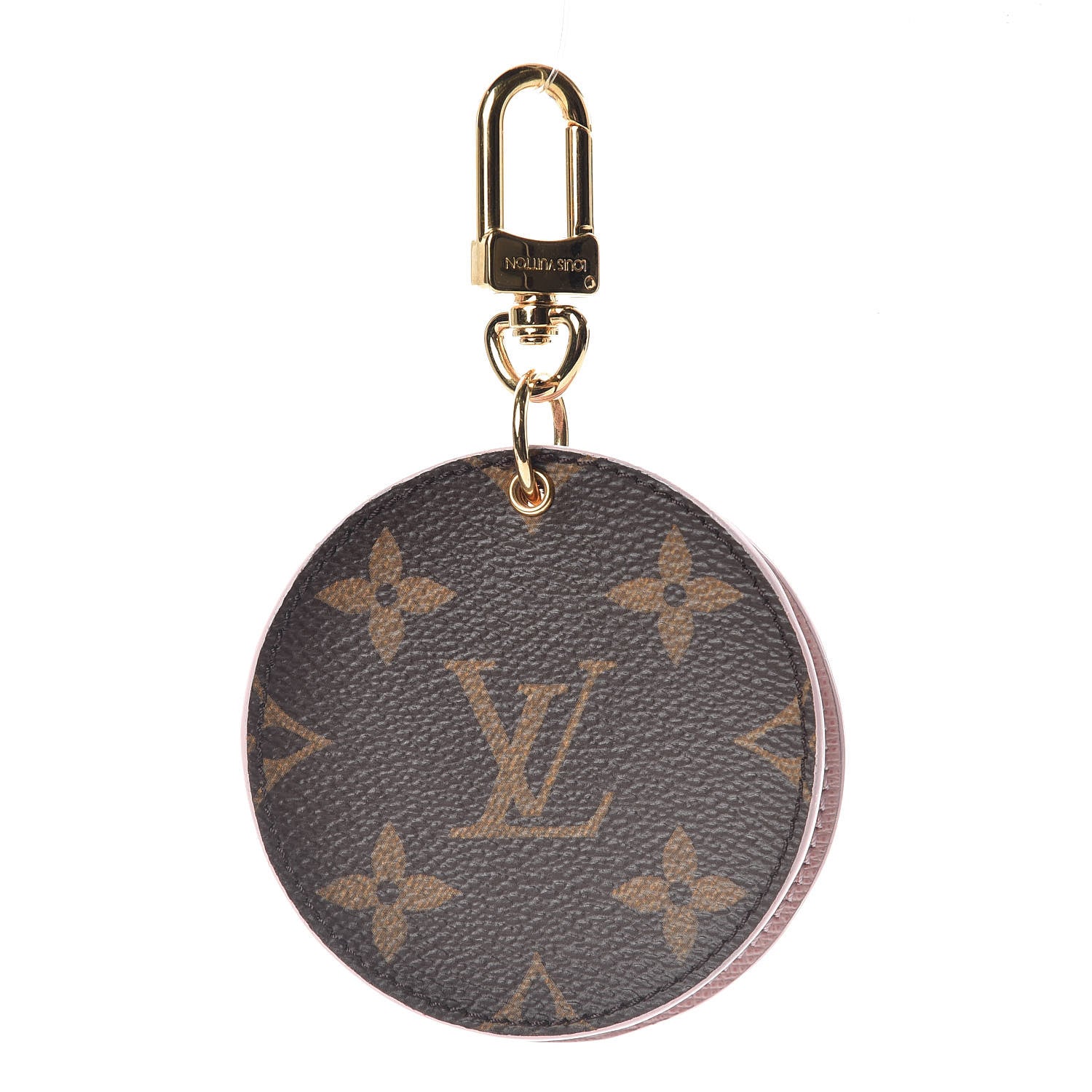 Louis Vuitton Monogram LV Mirror Bag Charm Key Holder Rose Ballerine 1 of 4