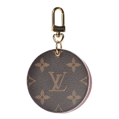 Louis Vuitton Monogram LV Mirror Bag Charm Key Holder Rose Ballerine 1 of 4