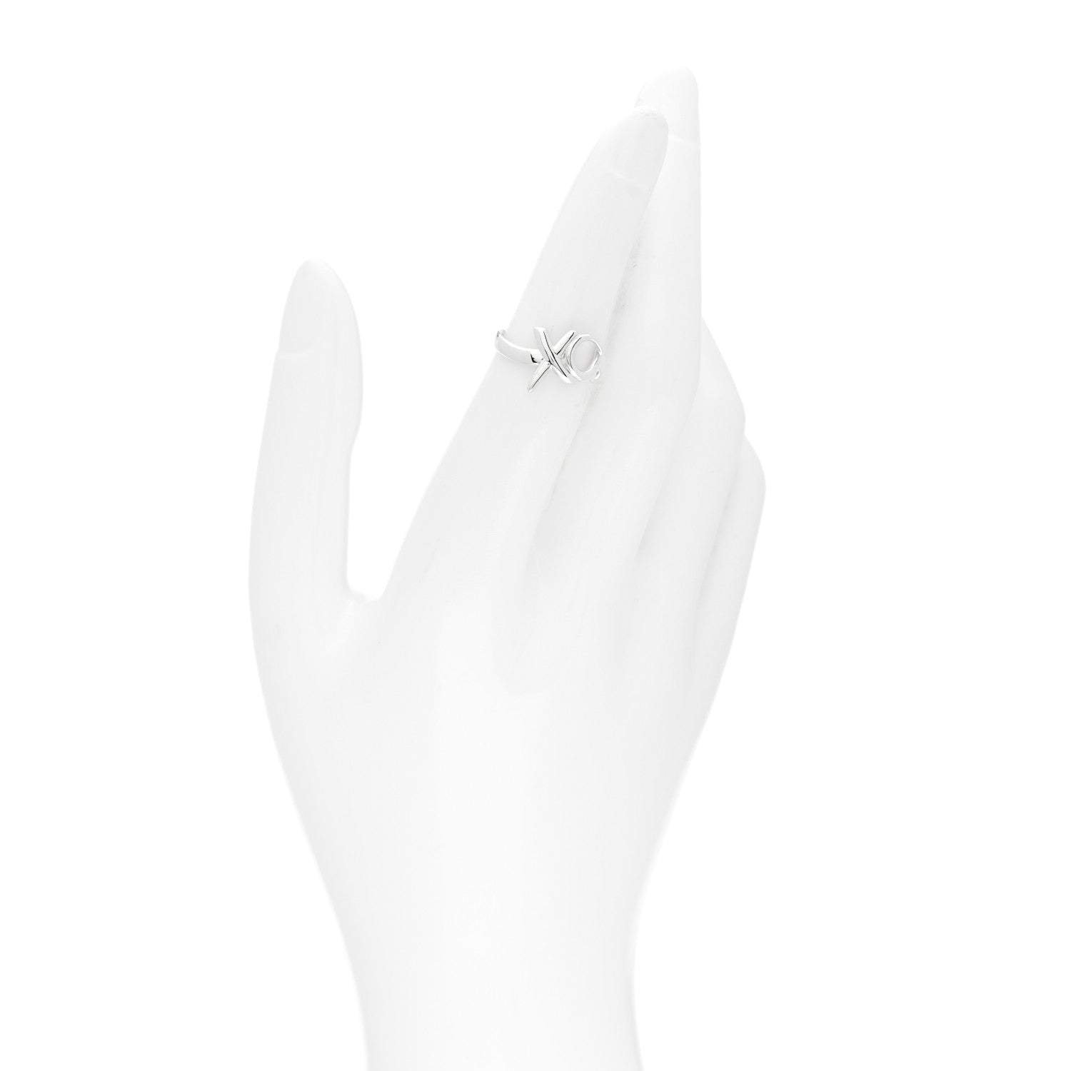 Tiffany Sterling Silver Paloma Picasso XO Ring 50 5.25 2 of 4