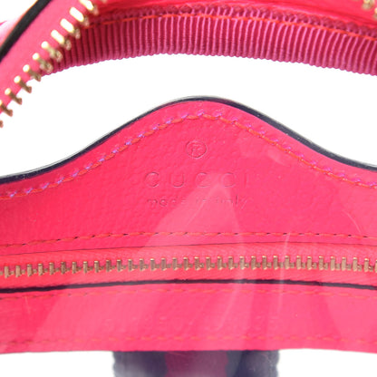 Gucci Vinyl Web Mini Ophidia Transparent Shoulder Bag Fluorescent Fuchsia 6 of 9