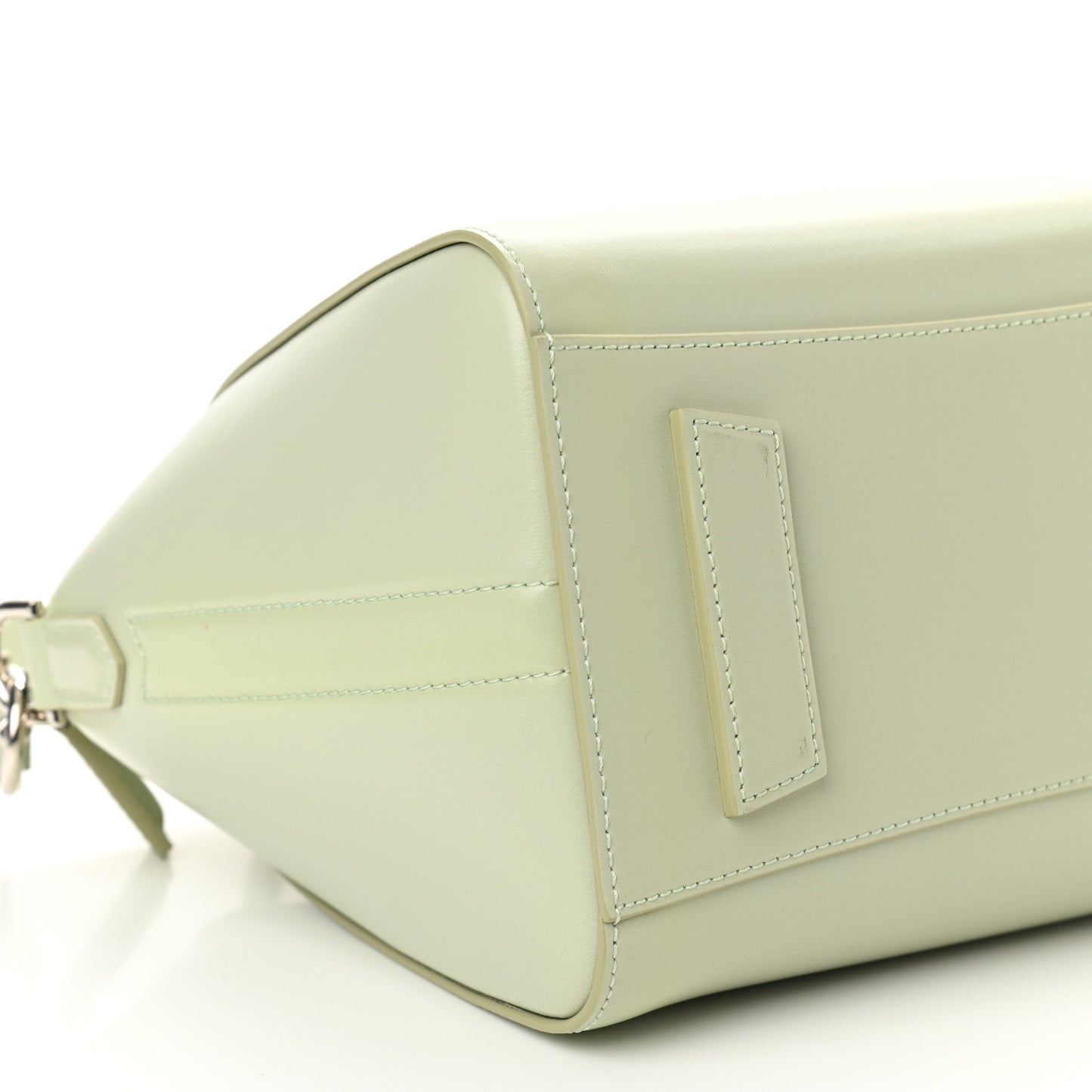 Shiny Lord Calfskin Medium Antigona Aqua Green