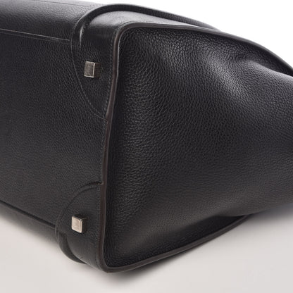 Celine Drummed Calfskin Mini Luggage Black 9 of 10