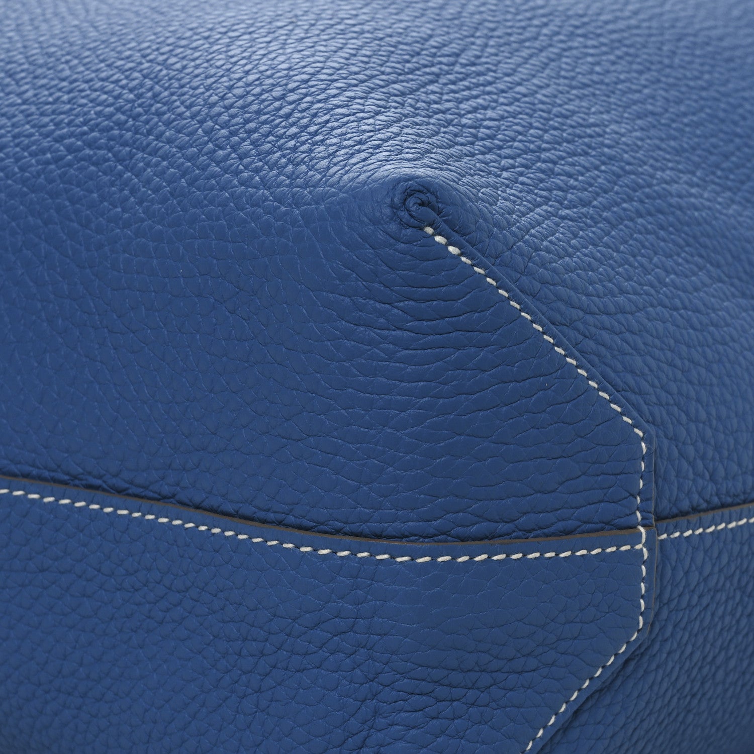 Hermes Taurillon Clemence Double Sens 45 Reversible Tote Mykonos Gris Tourterelle 11 of 16