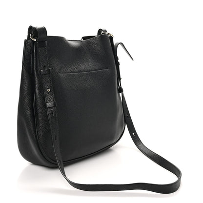 Salvatore Ferragamo Calfskin Reverse Hobo Black 3 of 10