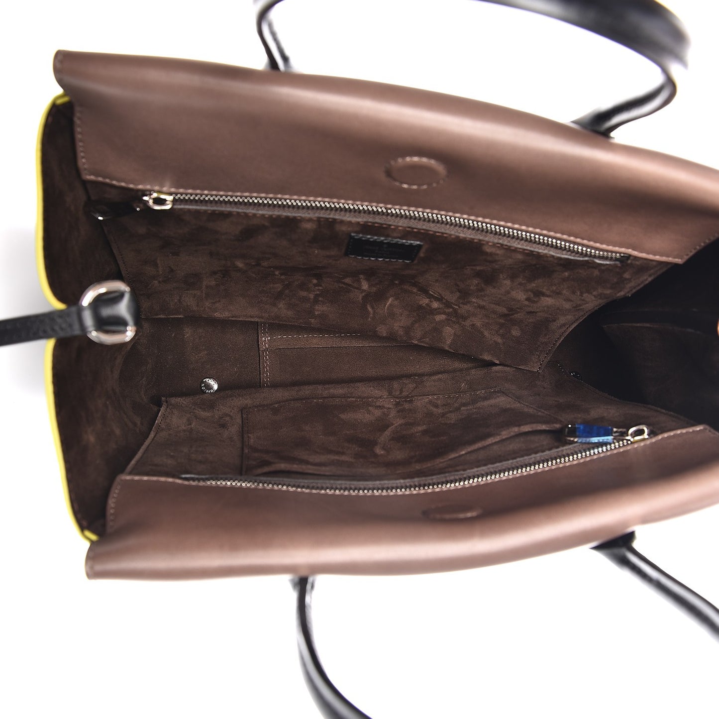 Veau Cachemire Cuir Orfevre Tote W PM Gris Neon