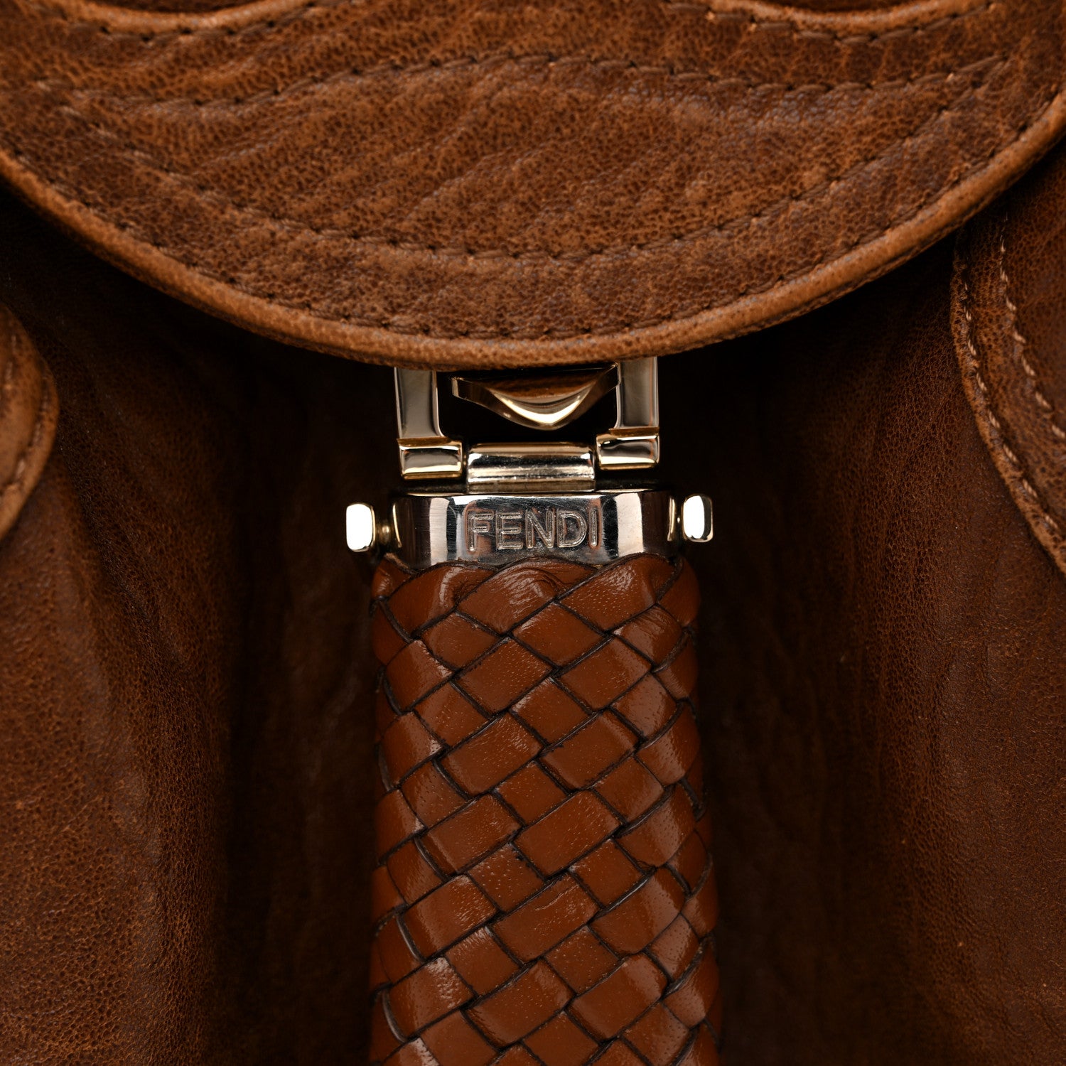 Fendi Nappa Nuvolata Spy Cognac 12 of 15