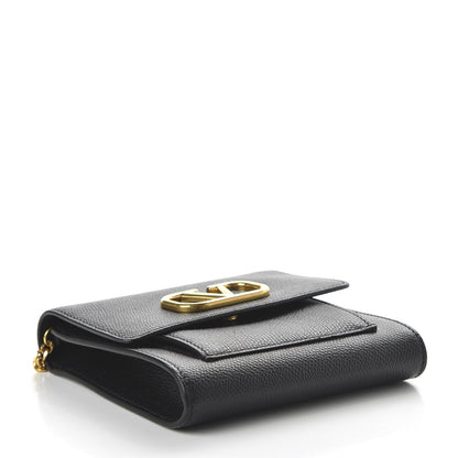 Valentino Garavani Calfskin VLogo Crossbody Bag Black 4 of 10