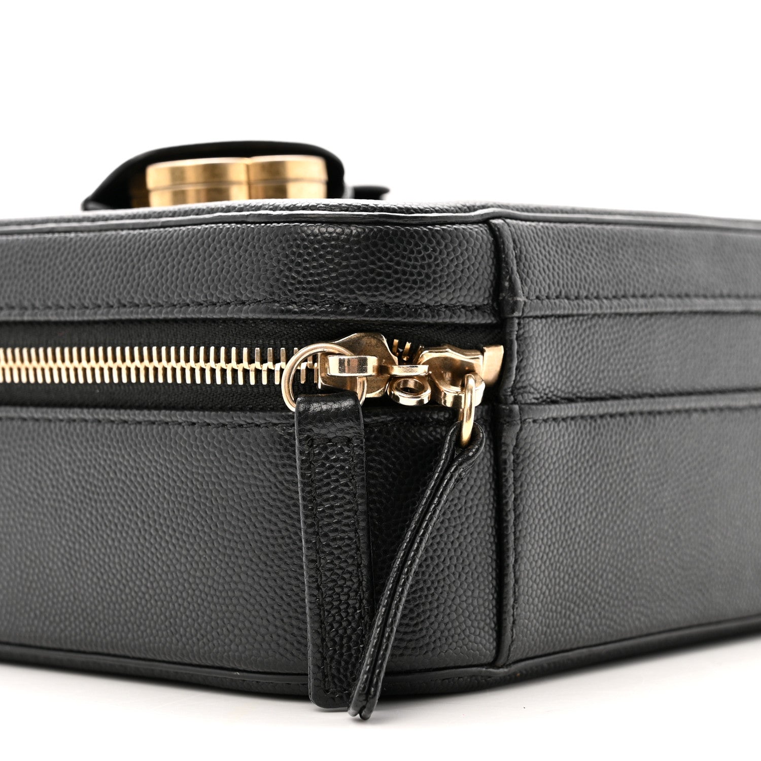 Chanel Caviar Quilted Medium CC Filigree Vanity Case Black 10 of 14
