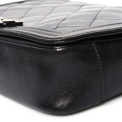 Chanel Goatskin Ombre Faded Quilted Large Boy Flap Grey 10 of 13