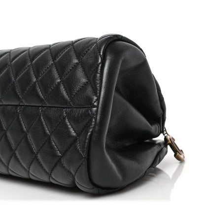 Chanel Lambskin Quilted Medium Just Mademoiselle Black 14 of 15