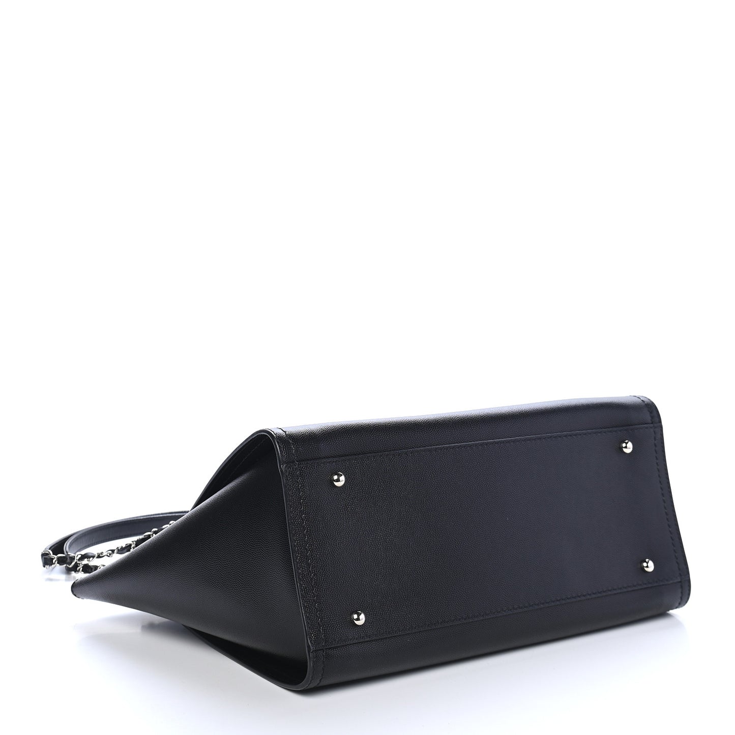 Caviar Small Studded Deauville Tote Black