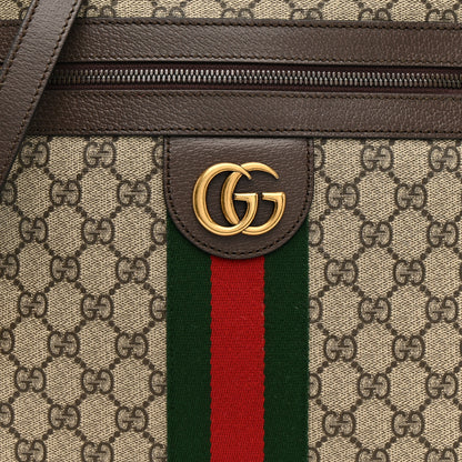 Gucci GG Supreme Monogram Web Medium Ophidia Messenger Bag Brown 8 of 10