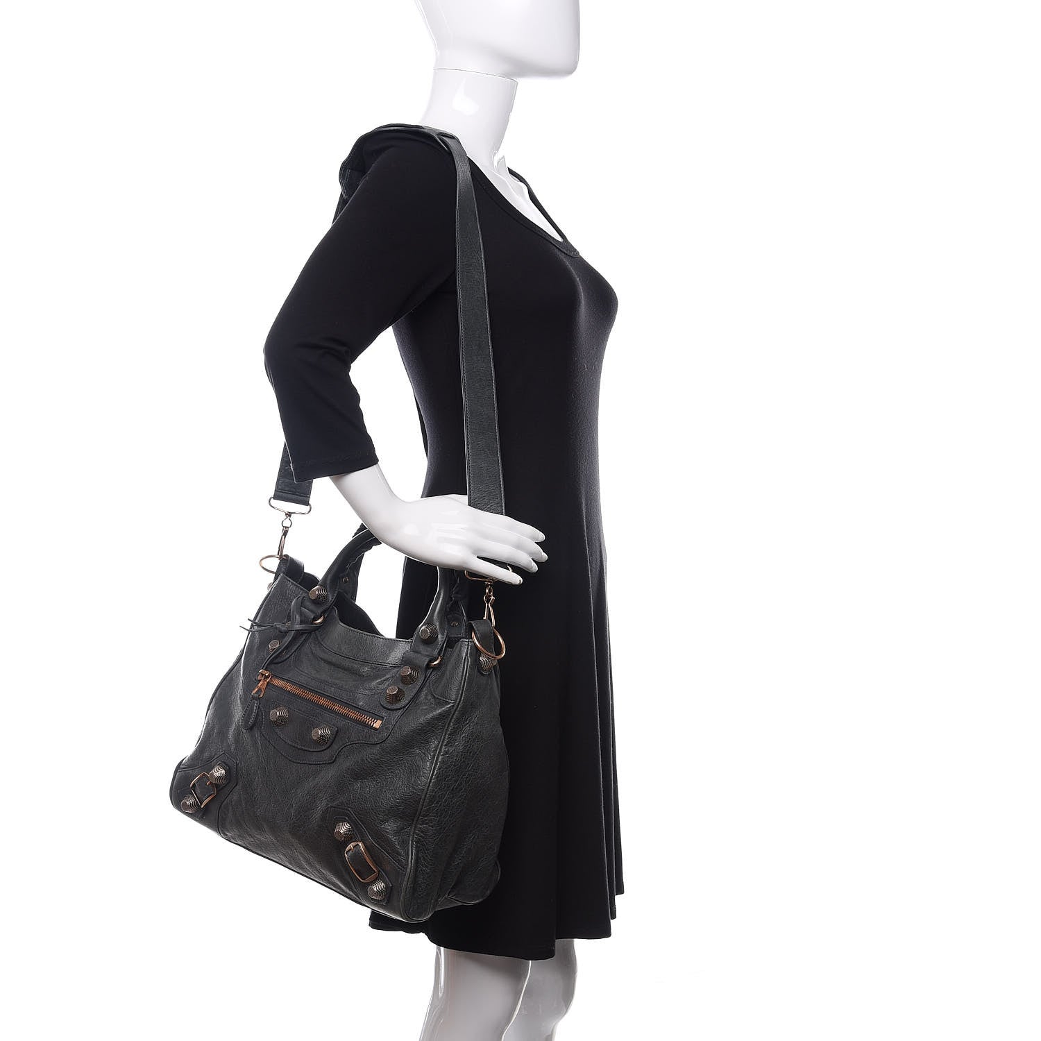 Balenciaga Agneau Giant 21 Rose Gold Hardware Velo Anthracite 2 of 14