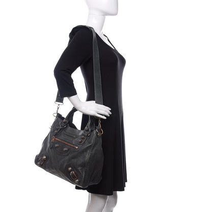 Balenciaga Agneau Giant 21 Rose Gold Hardware Velo Anthracite 2 of 14