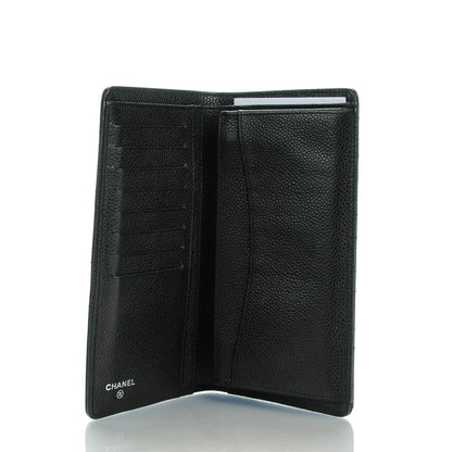 Chanel Caviar Quilted Yen Wallet Black 5 of 7