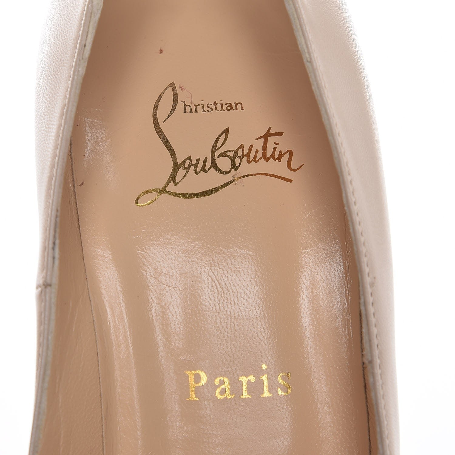 Christian Louboutin Kid Jamie 160 Pumps 38.5 Colombe 7 of 8