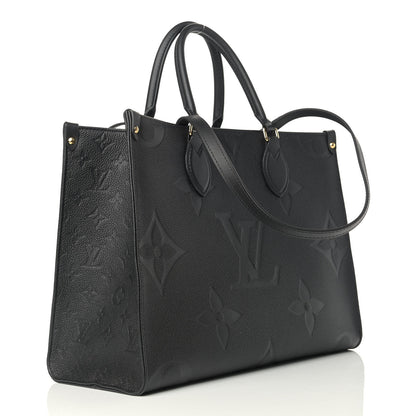 Louis Vuitton Empreinte Monogram Giant Onthego MM Black 3 of 9