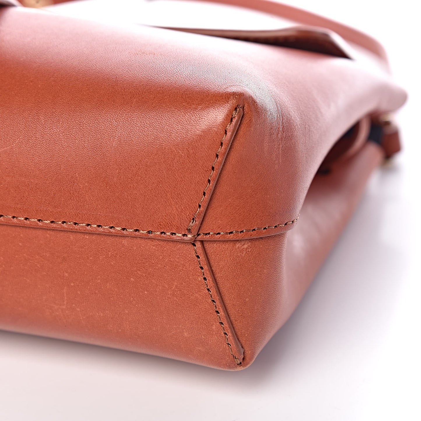Calfskin Mini Lady Bag Ginger