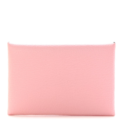 Hermes Chevre Mysore Calvi Card Case Rose Sakura 1 of 8