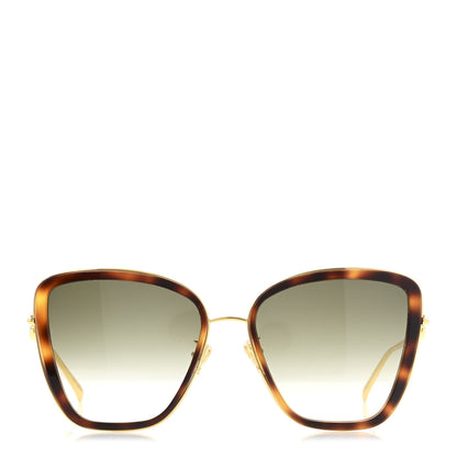Louis Vuitton Metal LV Link One Cat Eye Sunglasses Z1770E Tortoise Gold 2 of 8