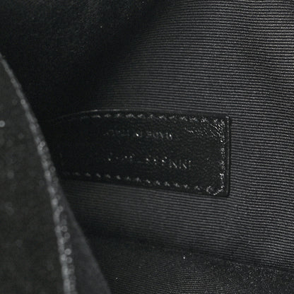 Saint Laurent Grain De Poudre Uptown Pouch Black 7 of 10
