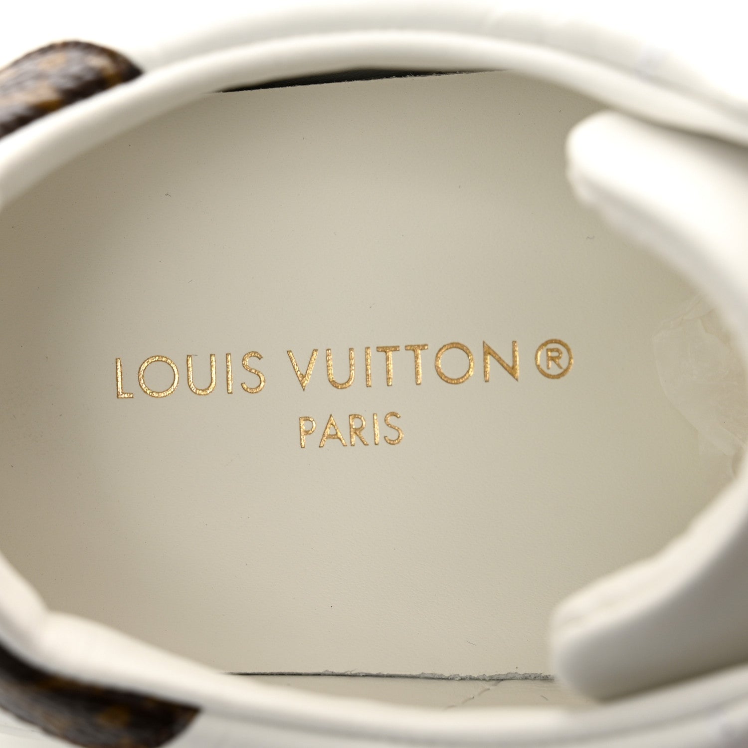 Louis Vuitton Lambskin Embossed Monogram Time Out Sneakers 36 White 7 of 8