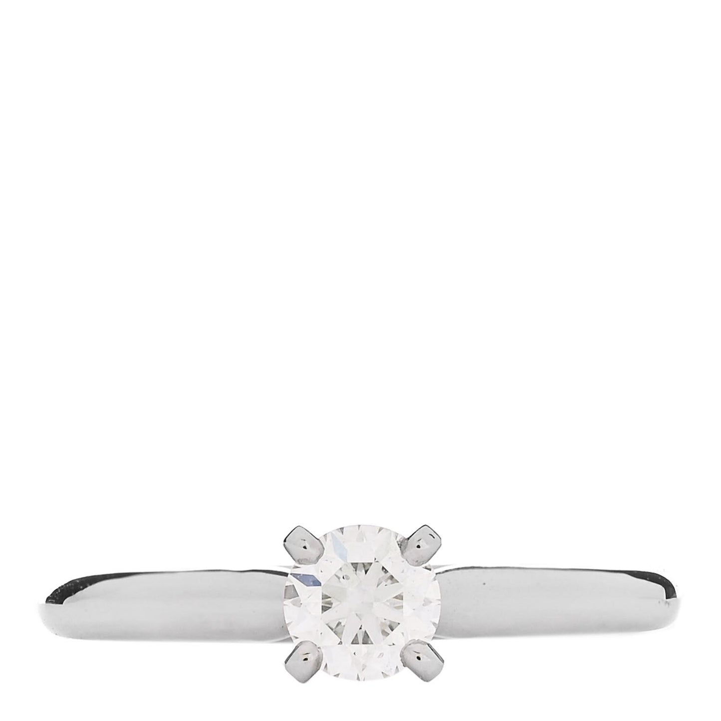 Platinum Diamond .32ct Solitaire Engagement Ring 48 4.5
