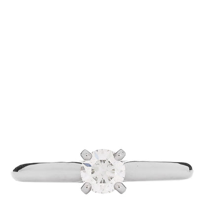 Cartier Platinum Diamond .32ct Solitaire Engagement Ring 48 4.5 1 of 7