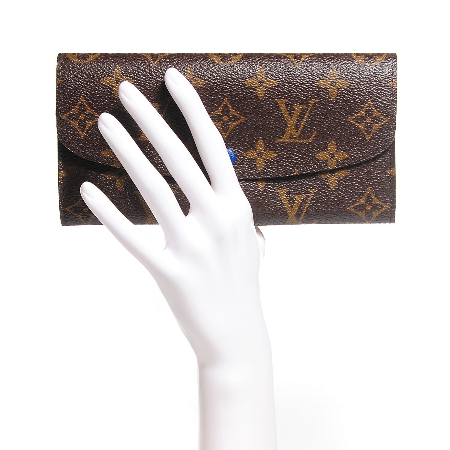 Louis Vuitton Monogram Emilie Wallet Blue 2 of 8
