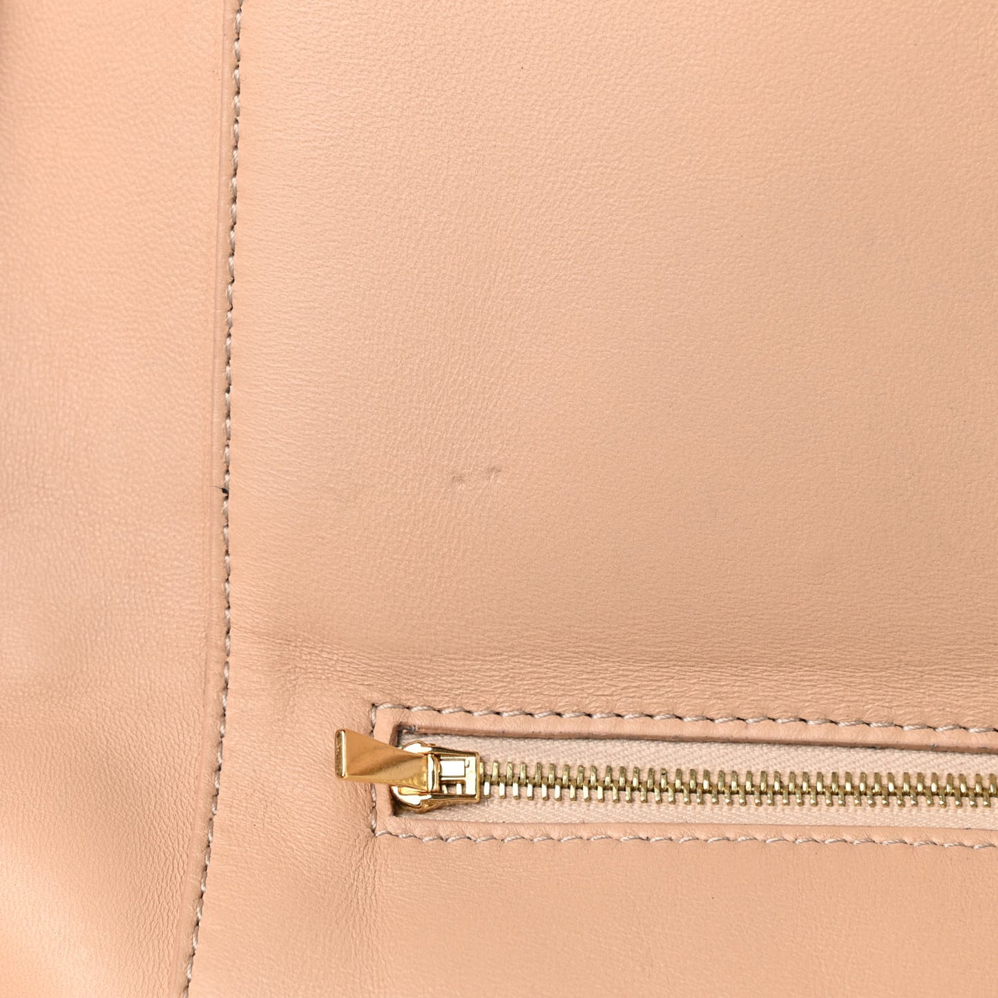 Calfskin Folded Clutch Beige