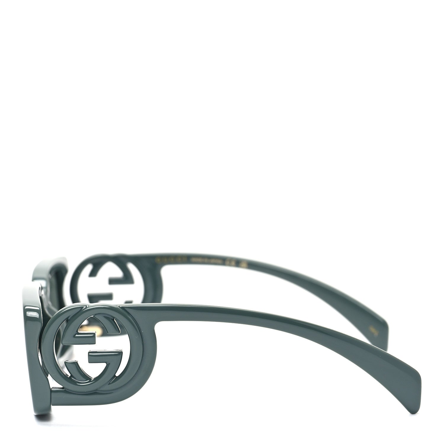 Gucci Acetate Rectangle Frame Sunglasses GG1325S Dark Grey 3 of 7