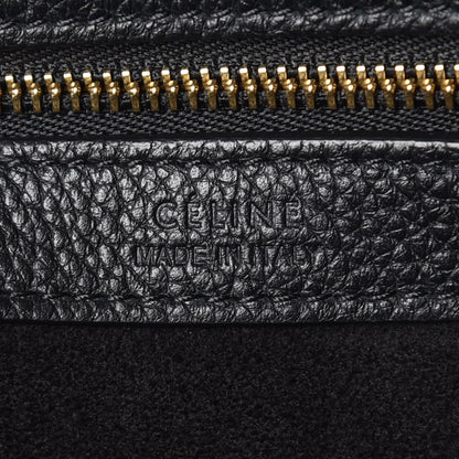 Celine Soft Grained Calfskin Medium Belt Cabas Phantom Black 8 of 8