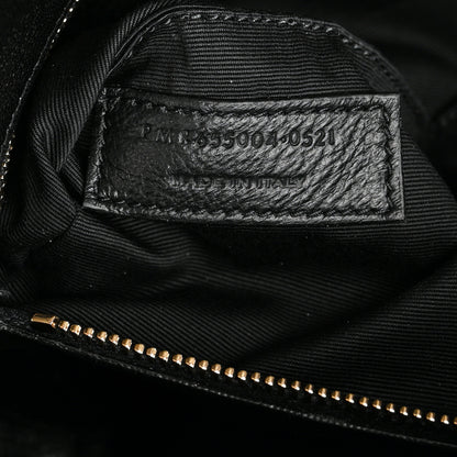 Saint Laurent Lambskin Quilted Sade Puffer Envelope Clutch Black 6 of 13