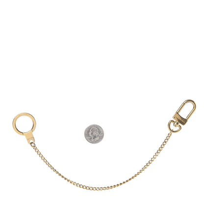 Louis Vuitton Metal Pochette Extender Key Ring Chain Gold 2 of 2