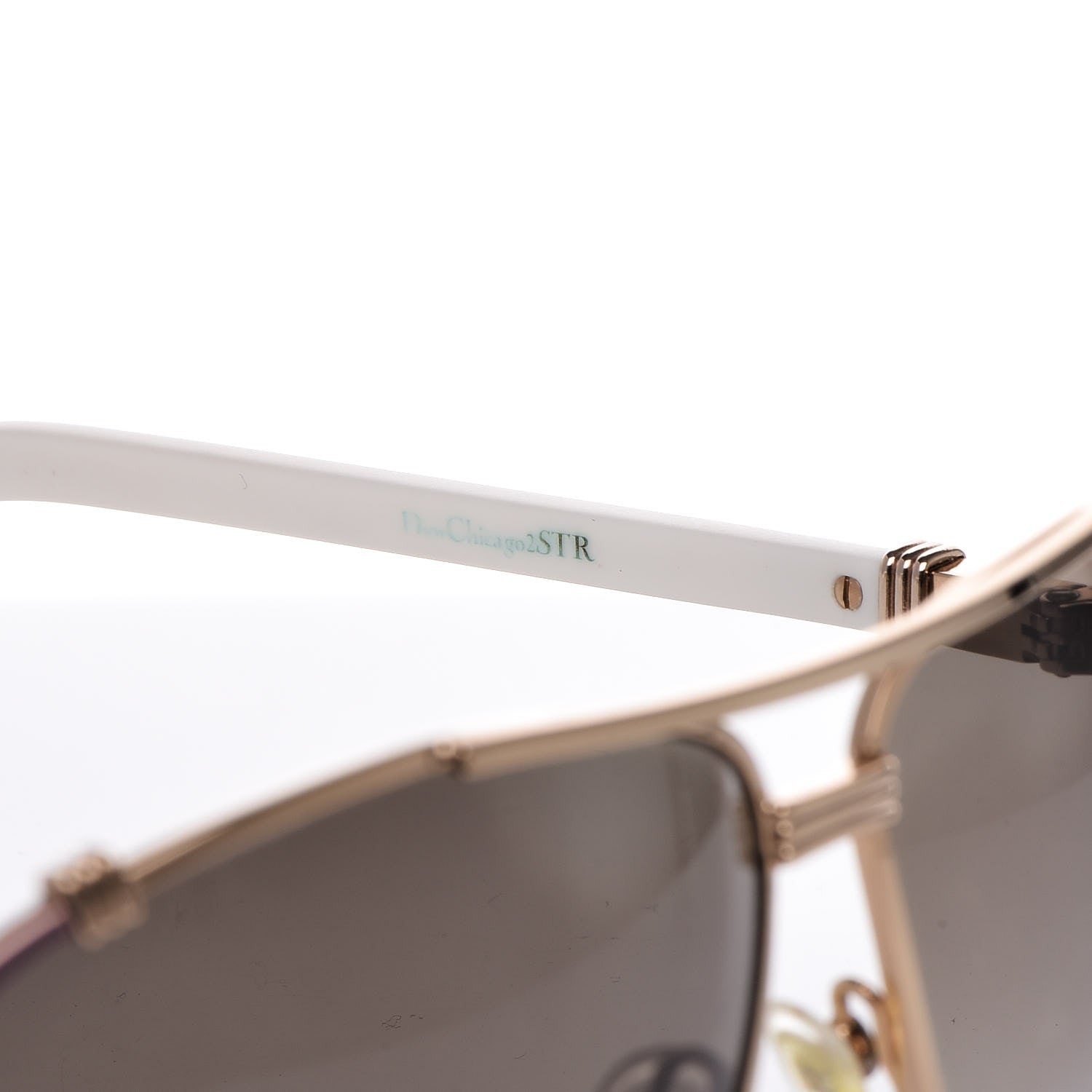 Christian Dior Chicago 2 Aviator Sunglasses White 7 of 12