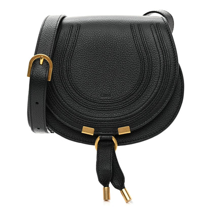 Chloe Calfskin Mini Marcie Round Crossbody Bag Black 1 of 9