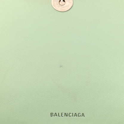 Balenciaga Shiny Calfskin Crocodile Embossed Hourglass Top Handle Bag XS Light Green 13 of 20