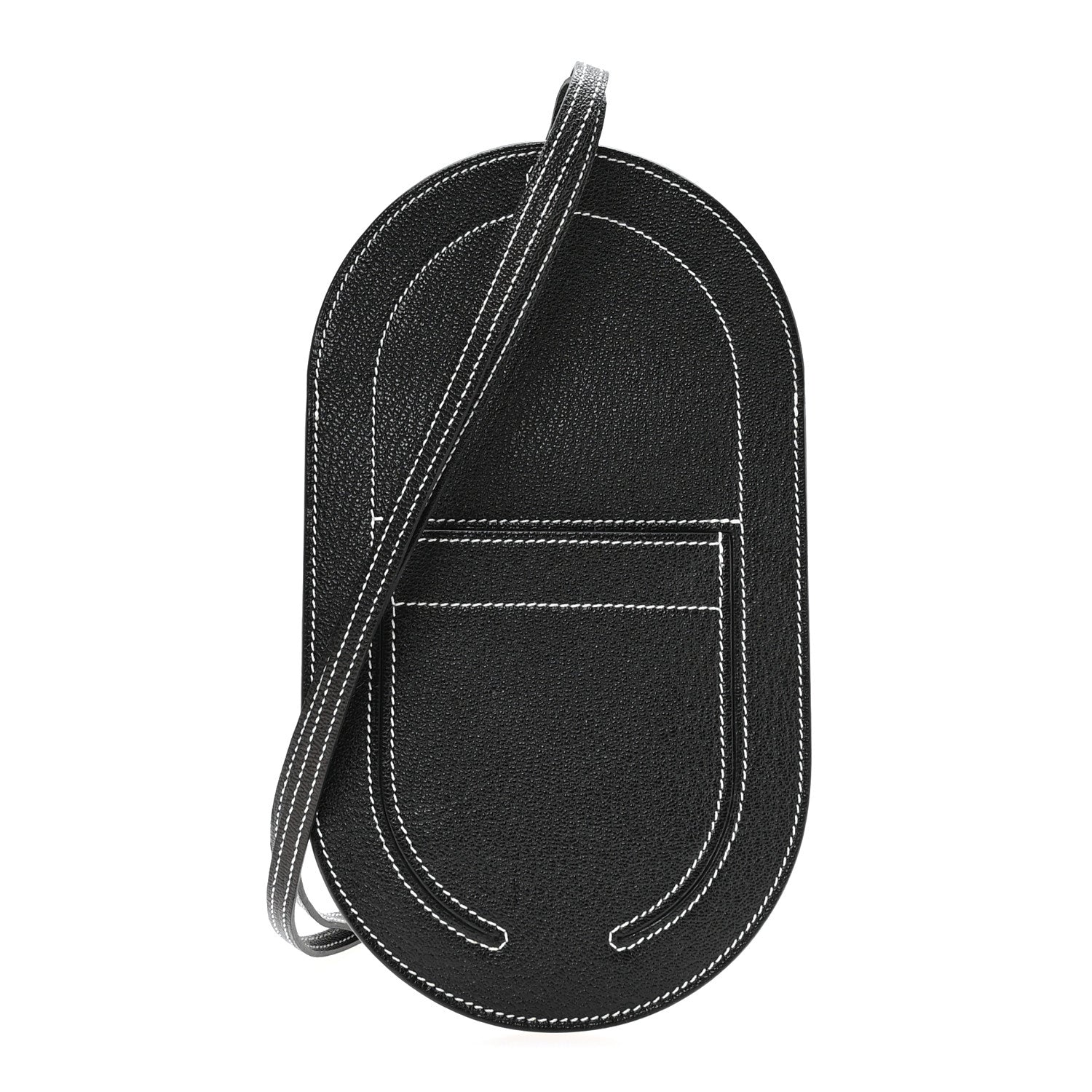Hermes Chevre Mysore Verso In-The-Loop Phone To Go GM Case Black 1 of 9
