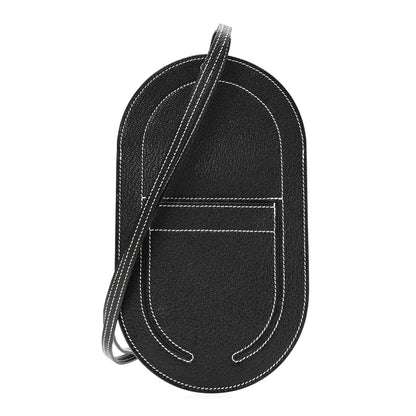 Hermes Chevre Mysore Verso In-The-Loop Phone To Go GM Case Black 1 of 9