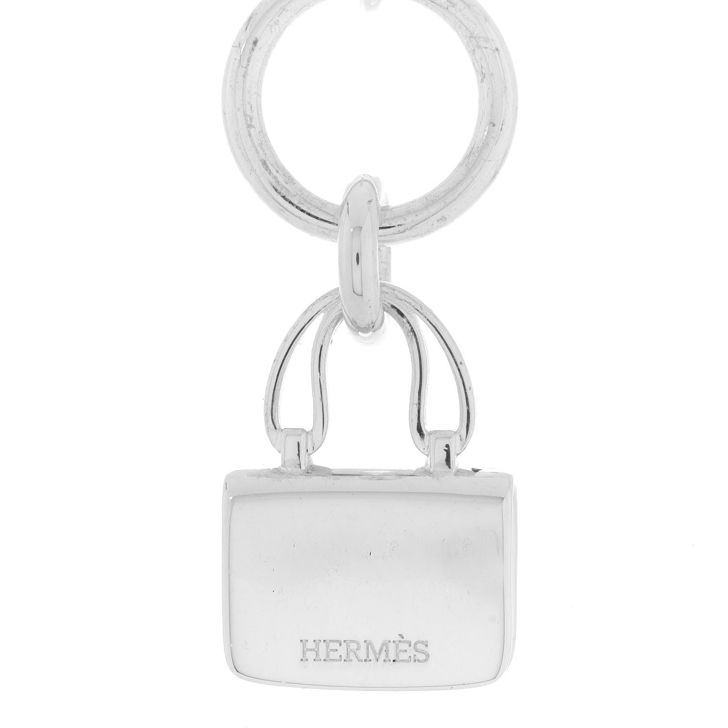 Hermes Sterling Silver Amulettes Constance Bracelet 4 of 6
