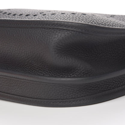 Hermes Taurillon Clemence Evelyne III PM Black 12 of 13