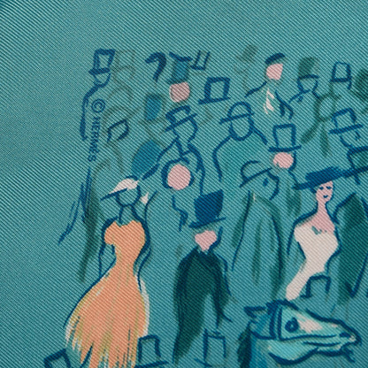 Hermes Silk Paddock Pocket Square 6 of 6