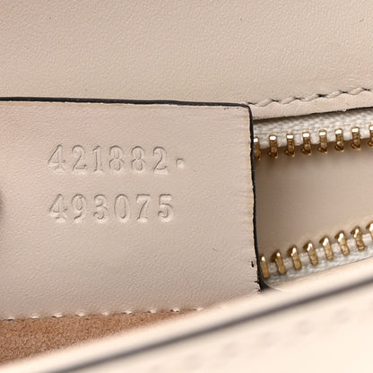 Gucci Calfskin Small Sylvie Shoulder Bag Off White 7 of 15