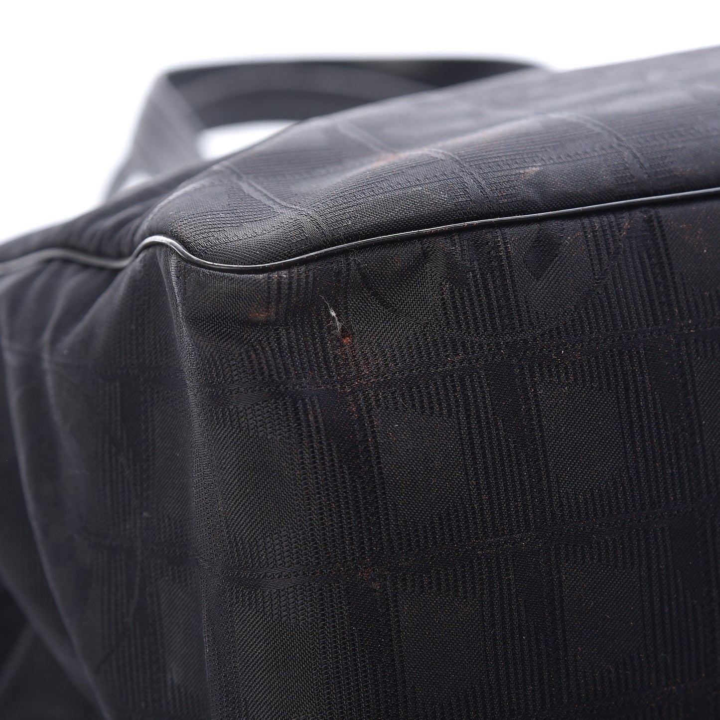 Nylon Large Travel Tote Black