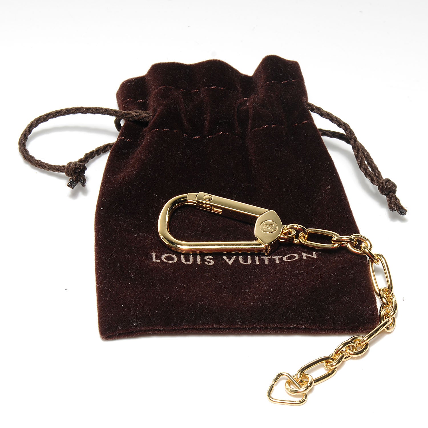 Louis Vuitton Key Ring Chain Gold for Key Pochette 5 of 5