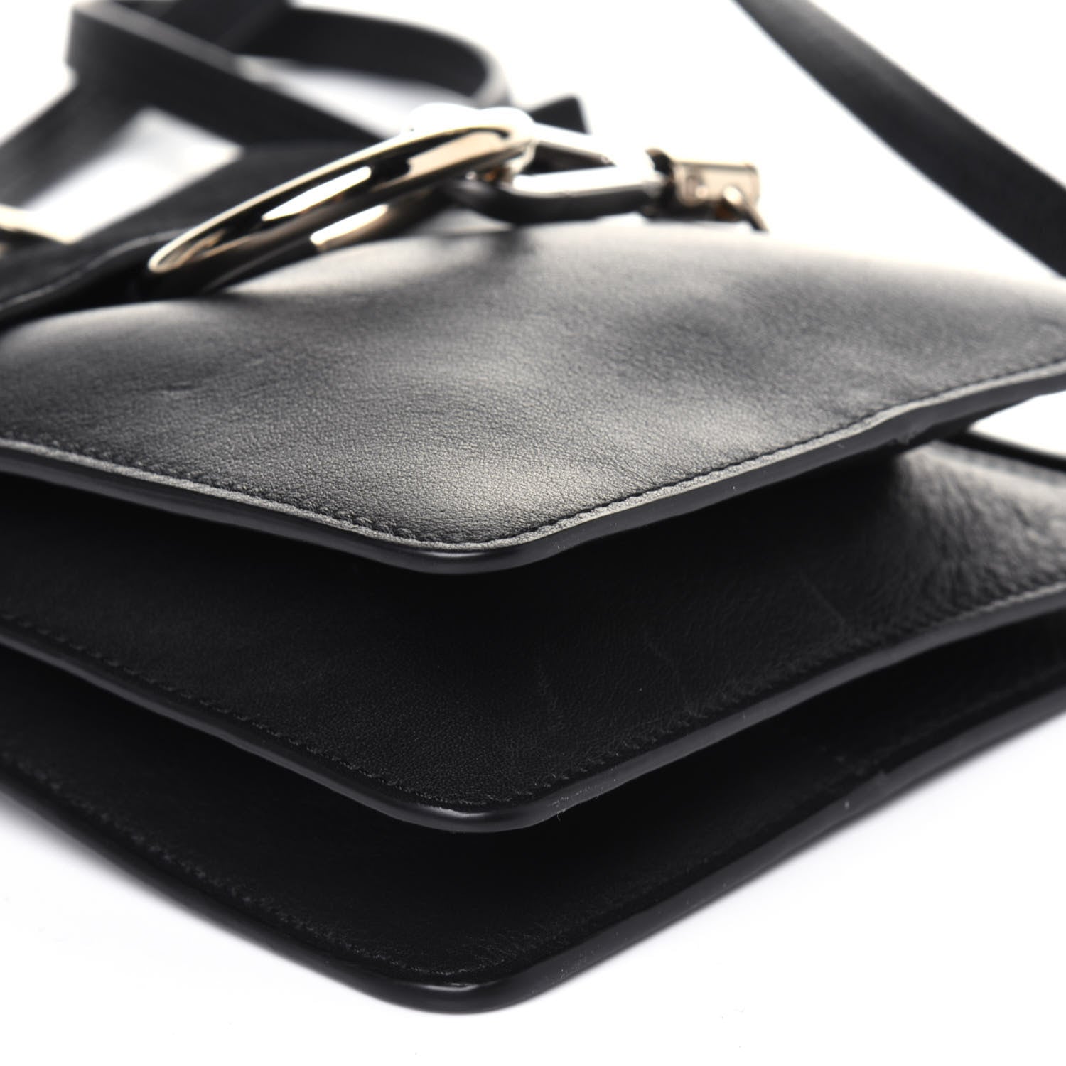Chloe Suede Calfskin Mini Faye Bracelet Bag Black 9 of 16