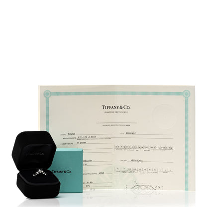 Tiffany Platinum Diamond .71ct Etoile Solitaire Engagement Ring 47 4 7 of 7