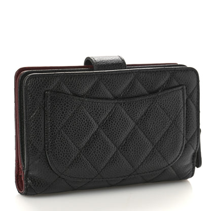 Chanel Caviar Quilted Zipped Pocket Wallet Black 3 of 11