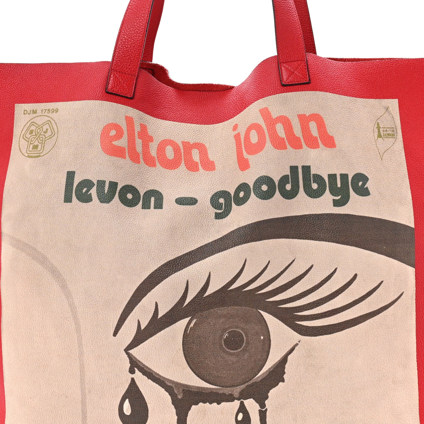 Calfskin Large Elton John Levon-Goodbye Tote Red