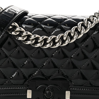 Chanel Patent Calfskin Quilted Small Boy Flap Black 7 of 10
